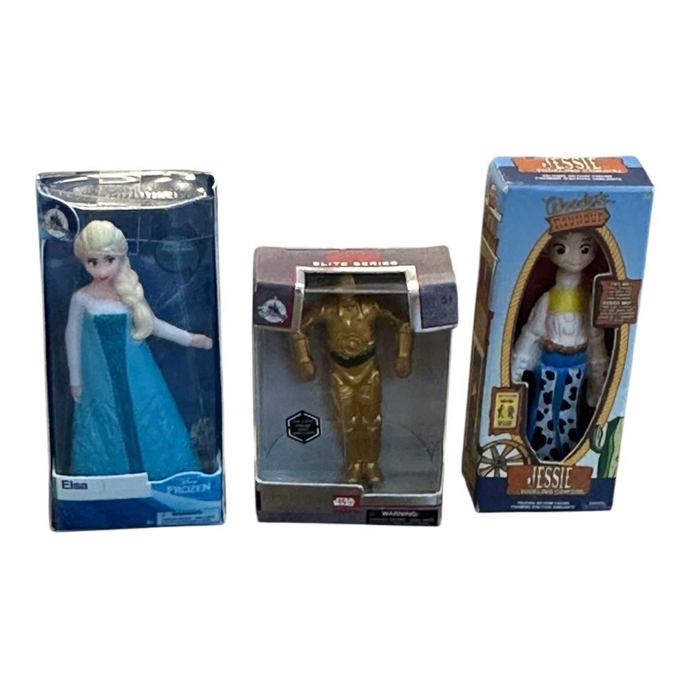 Mini Brands lot of 3 new in box Disney C-3PO Elsa & Jessie 
All 3 in lot